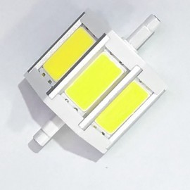 R7S 78mm COB SMD 6W blanc chaud/blanc froid 600LM 220 faisceaux lumières à prise horizontale lumière d'inondation AC85-265V