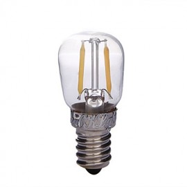 Ampoule LED à Filament E14 2W Blanc Chaud 3000K 200lm - Transparent + Argent (AC 220V)