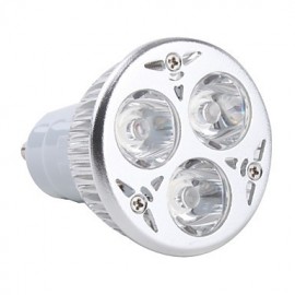 GU10 3 W 3 LED haute puissance 270 LM blanc chaud MR16 spots