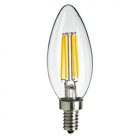 Ampoule à filament LED 4 W E14 360 lm style pointe de flamme (AC220-240 V)