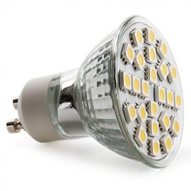 Spot LED GU10 MR16 24 SMD 5050 150 lm Blanc Chaud