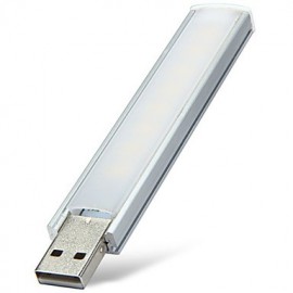 Conception de bande 2W 5V blanc froid/blanc chaud USB 8 LED lumière PC ordinateur Gadget