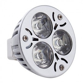 Spot LED GU5.3(MR16) MR16 3 LED haute puissance 270 lm Blanc naturel DC 12