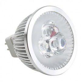 Spot LED GU5.3(MR16) 4W MR16 3 LED haute puissance 190 lm Blanc naturel Dimmable DC 12