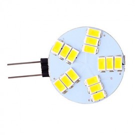 1 pièces G4 5W 15X SMD 5730 350LM 2800-3500/6000-6500K blanc chaud/blanc froid lumières à deux broches AC 12V