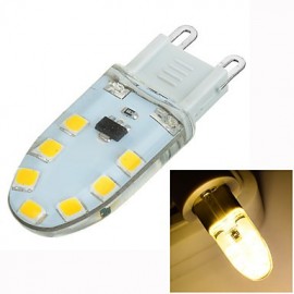 Ampoule G9 à intensité variable en silicone 3 W 200 lm 14 x SMD 2835 blanc chaud (AC220-240 V)