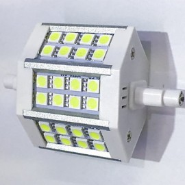 R7S 78mm 24x 5050SMD 6W blanc chaud/blanc froid 600LM 220 faisceaux lumières à prise horizontale lumière d'inondation AC85-265V