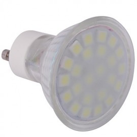 Spot LED GU10 4W MR16 24 SMD 5050 360 lm Blanc Froid