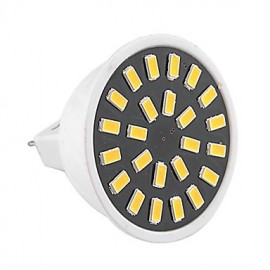 Projecteur LED MR16 haute luminosité 5W 24 SMD 5733 400-500 lm blanc chaud/blanc froid AC 110 V/AC 220 V