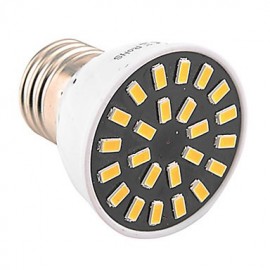 Spot LED haute luminosité 5 W E26/E27 24 SMD 5733 400-500 lm Blanc chaud Blanc froid (AC 110 V/AC 220 V)