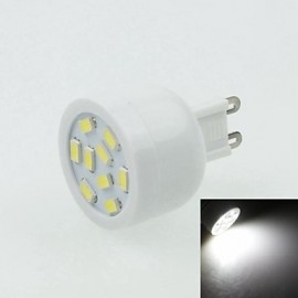 Spot G9 3W 9LED 5730SMD 180-240LM 6000-7500K AC220-240V Blanc - Blanc Argent