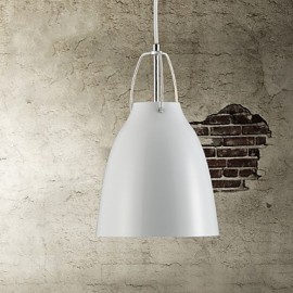 Lampe suspendue contemporaine et contractée en métal à 1 lumière