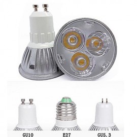 Spots LED à lumière blanche chaude/froide 3W GU10/GU5.3/E27 260LM (85-265V)