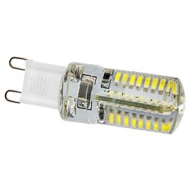 G9 3W 64x3014SMD 210-240LM 6000-6500K Ampoule de maïs LED en résine à lumière blanche naturelle (220V)