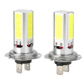 Haute puissance H7/H4/T20 20 W 6500 K 1300lm 4-COB LED phare de voiture blanc froid/antibrouillard (12 ~ 24 V/2 pièces)