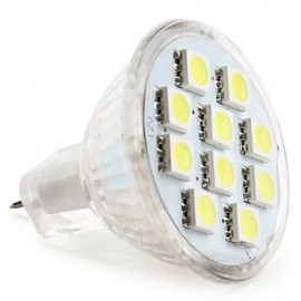 Spot LED 2W GU4(MR11) MR11 10 SMD 5050 120 lm Blanc Naturel DC 12