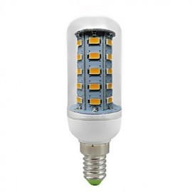 Le maïs de 7W E14 LED allume T 36 SMD 5730 600 LM blanc chaud décoratif