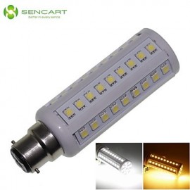 B22 12W 66x5050SMD 1200LM 3500K 6000K blanc chaud/blanc froid ampoule de maïs LED AC85-265V