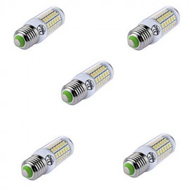 5 pièces E27 69LED s SMD5730 Bombillas LED ampoule lustre maïs lumière remplacer les lampes halogènes (AC220-240V)