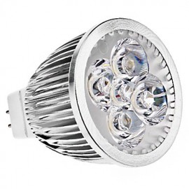 Spot LED 5W GU5.3(MR16) MR16 5 LED haute puissance 390 lm Blanc chaud DC 12 / AC 12