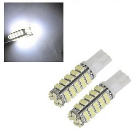 1 pièces T10 5W 68led X SMD 2835 300-650LM 2800-3500/6000-6500K lumière de décoration décorative blanc froid DC 12V