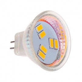 Spot LED 3W MR11 6 SMD 5630 270 lm Blanc Chaud / Blanc Froid DC 12