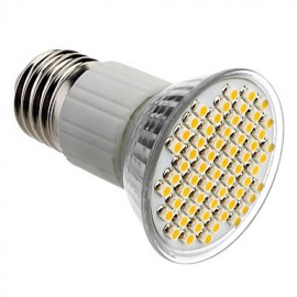 Ampoule Spot LED E27 4W 60x3528SMD 180-240LM 3000-3500K, lumière blanche chaude (85-265V)