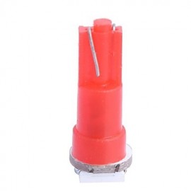 T5 0.25W 14LM 1x5050SMD LED lumière rouge pour lampe d'indication de voiture (DC 12V)