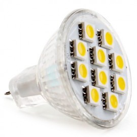 GU4(MR11) 2W 10 SMD 5050 120 LM Blanc chaud / Blanc froid MR11 Spot LED DC 12