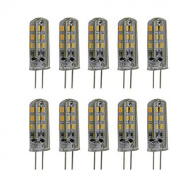 3W G4 LED à deux broches 24 SMD 3014 300 lm Blanc chaud / Blanc froid Décoratif DC 12V 10 pcs/paquet