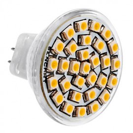 Ampoule spot LED MR11 1,5 W 30 x 3528SMD 150-180 lm 3000-3500 K lumière blanche chaude (DC 12 V)