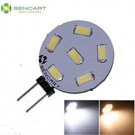 G4 GZ4 MR11 3W 6x573 0/5630SMD LED 270LM 3500K 6000K blanc chaud/blanc froid LED ampoule DC/AC 9-36V