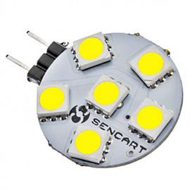 Ampoule spot LED G4 1W 6x5050SMD 70-75LM 6000-6500K lumière blanche naturelle (12V)