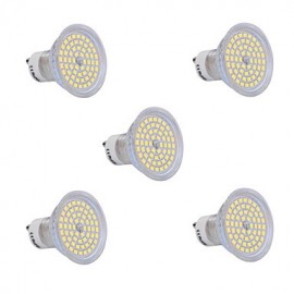 pièces GU10 6W 60x2835SMD 720LM 2800-3200K/6000-6500K blanc chaud/blanc froid ampoule LED (200-240V)