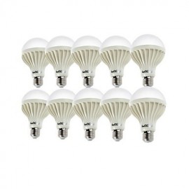 10 pièces E27 12 W 18 * SMD5630 900LM 3000 K/6000 blanc chaud/blanc froid ampoules LED Globe (AC 220 V)