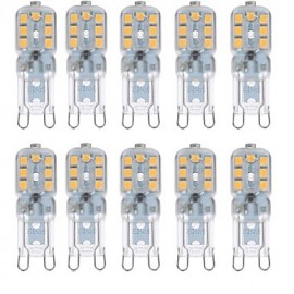 10 pièces G9 14SMD2835 4W 300-400LM blanc chaud/blanc froid décoratif AC220V/110V LED lumières de maïs T