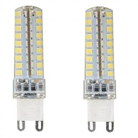 2 pièces G9 72LED SMD2835 6W 450-500LM blanc chaud/blanc froid/blanc naturel variable/décoratif AC110V/220V LED lumières de maïs