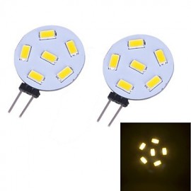 Lampes LED à deux broches G4 3W 12 SMD 5730 230 lm Blanc chaud DC 12