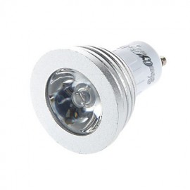 ampoule de décoration GU10 3 W 1 LED, lampes à distance, lumière RVB 260 lm – Blanc (AC 85 ~ 265 V)