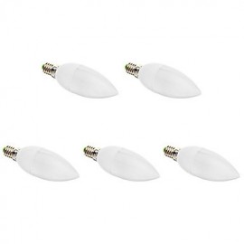 Bougies LED 3W E14 15 SMD 2835 200 lm Blanc Chaud / Blanc Froid 5 pcs