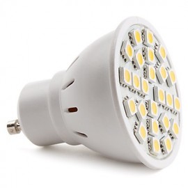 Spot LED GU10 4W MR16 24 SMD 5050 150 lm Blanc Chaud