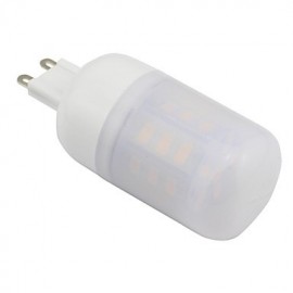 G9 3.6W 27x5730SMD 400LM 3000 ~ 3500K lumière blanche chaude LED ampoule à couvercle givré de maïs AC 110V ~ 120V