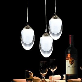 lustres/suspensions LED modernes/contemporains/traditionnels/classiques/campagnes en verre chromé