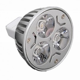 Spot LED GU5.3(MR16) MR16 3 LED haute puissance 330 lm Blanc chaud Blanc froid Intensité variable DC 12 AC 12