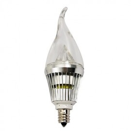 Bougies LED 4W E14/E12 3 LED haute puissance 210-240 lm Blanc chaud/Blanc froid réglable