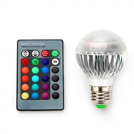 5W E14 / E26/E27 / B22 Ampoules Intelligentes LED G60 1 SMD 5050 680 lm RGB Intensité variable / Télécommandée / Décorative 1 pcs