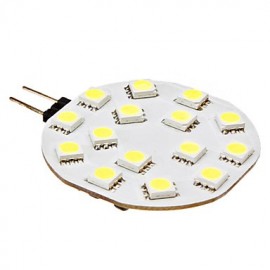 3W G4 LED à deux broches 15 SMD 5050 210 lm Blanc naturel DC 12