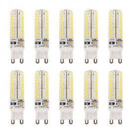 3.5 G9 LED Lumières à deux broches T 64 SMD 2835 3202-340 lm Blanc Chaud/Blanc Froid Intensité Variable/Etanche AC110V/AC220V 10 pcs