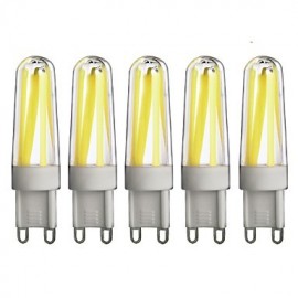 5Pcs 5W Dimmable G9 LED Ampoule Lumières 350lm Blanc Chaud/Blanc Froid (AC200-240V)