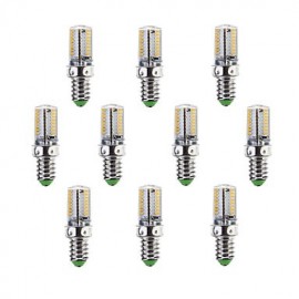 10 pièces E14 G9 G4 3W 64x3014SMD 220LM blanc chaud/blanc froid ampoule de maïs LED (AC200-240V)